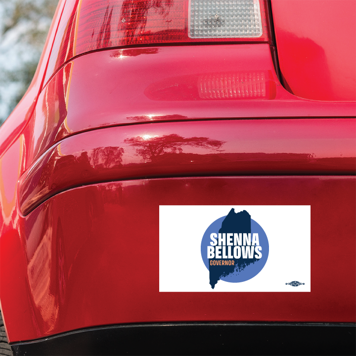 Shenna Bellows For Governor (7" x 4" Bumper Magnet)