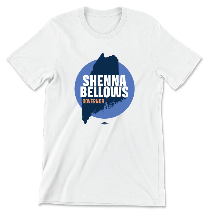 Shenna Bellows For Governor (Unisex White Tee)
