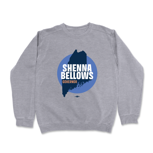 Shenna Bellows For Governor (Dark Ash Crewneck Sweater)